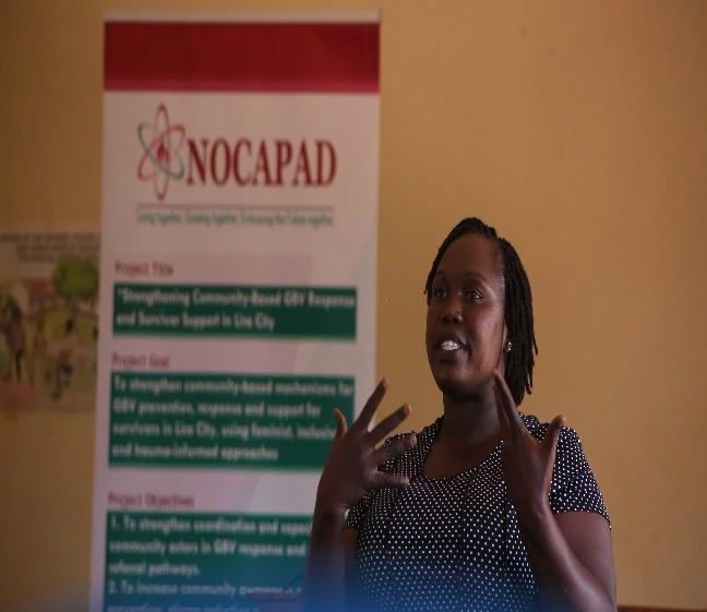 Speaker at a NOCAPAD community engagement session