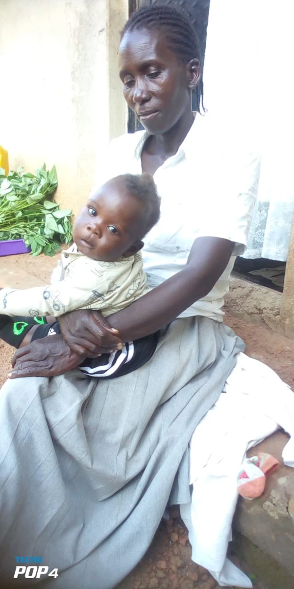 Family photograph included with the psychosocial support story