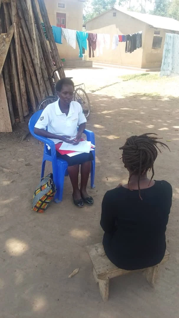 Counselling session pictured in the FHN project report